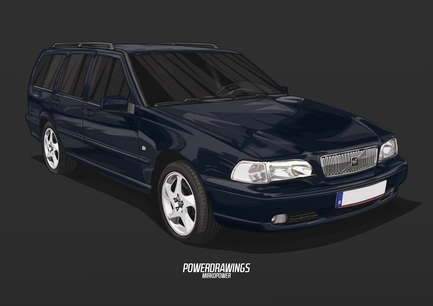 Volvo V70 Blue