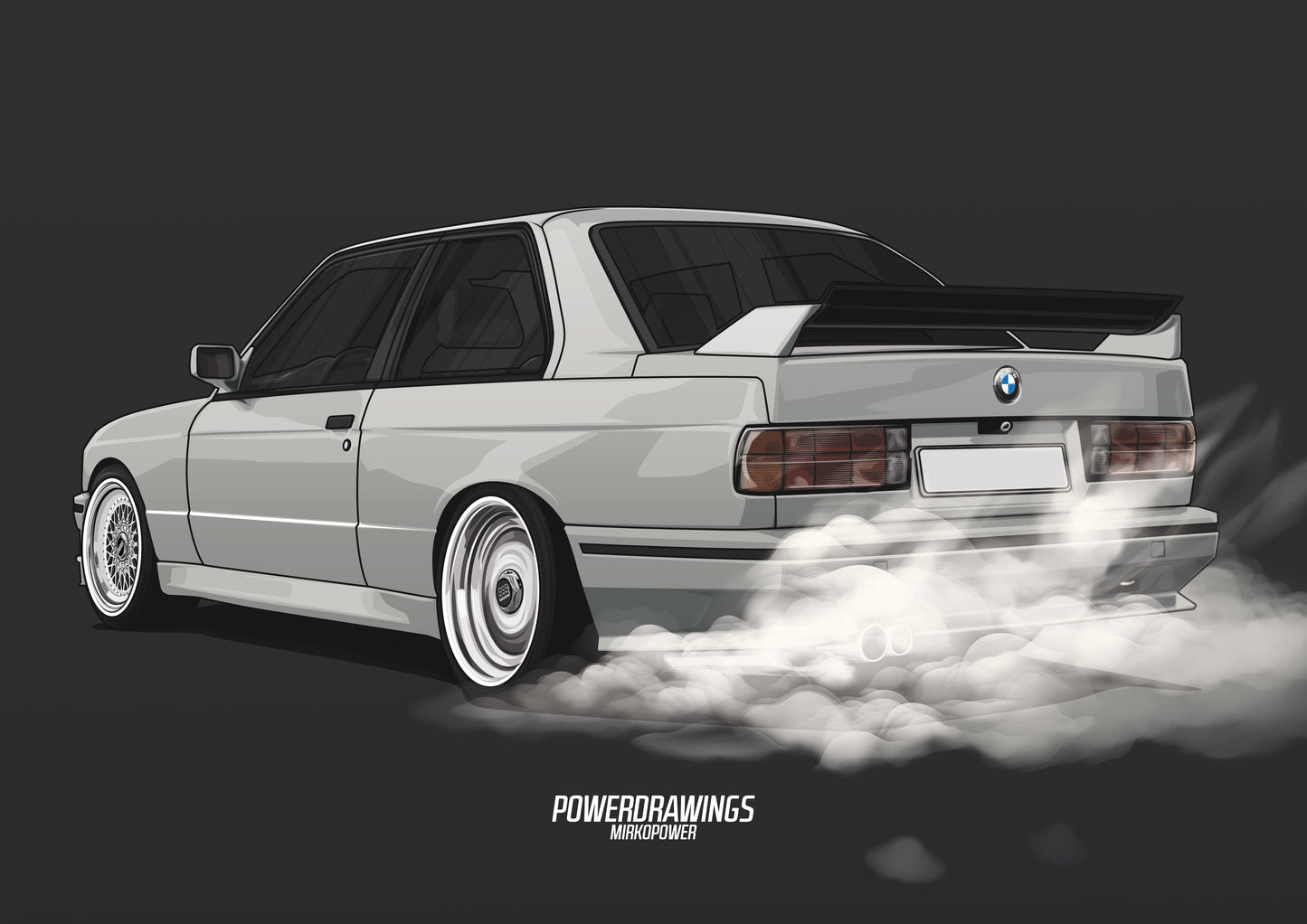 E30 M3 Burnout