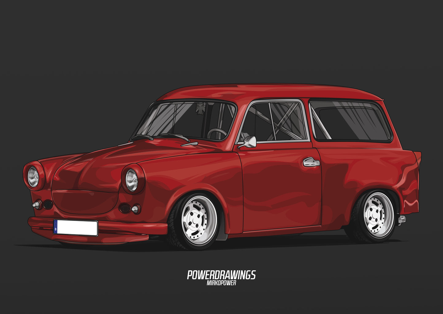 Trabant 601 Kombi Candy Red