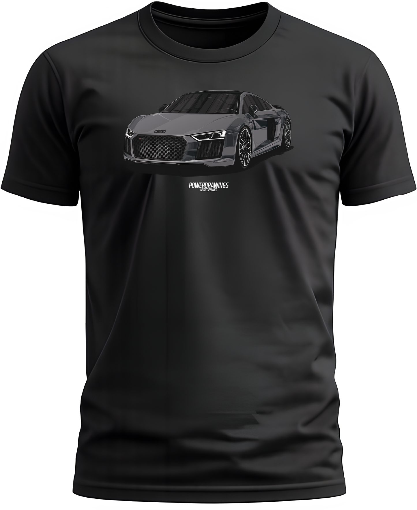 R8 V10 Performance Grey T-Shirt