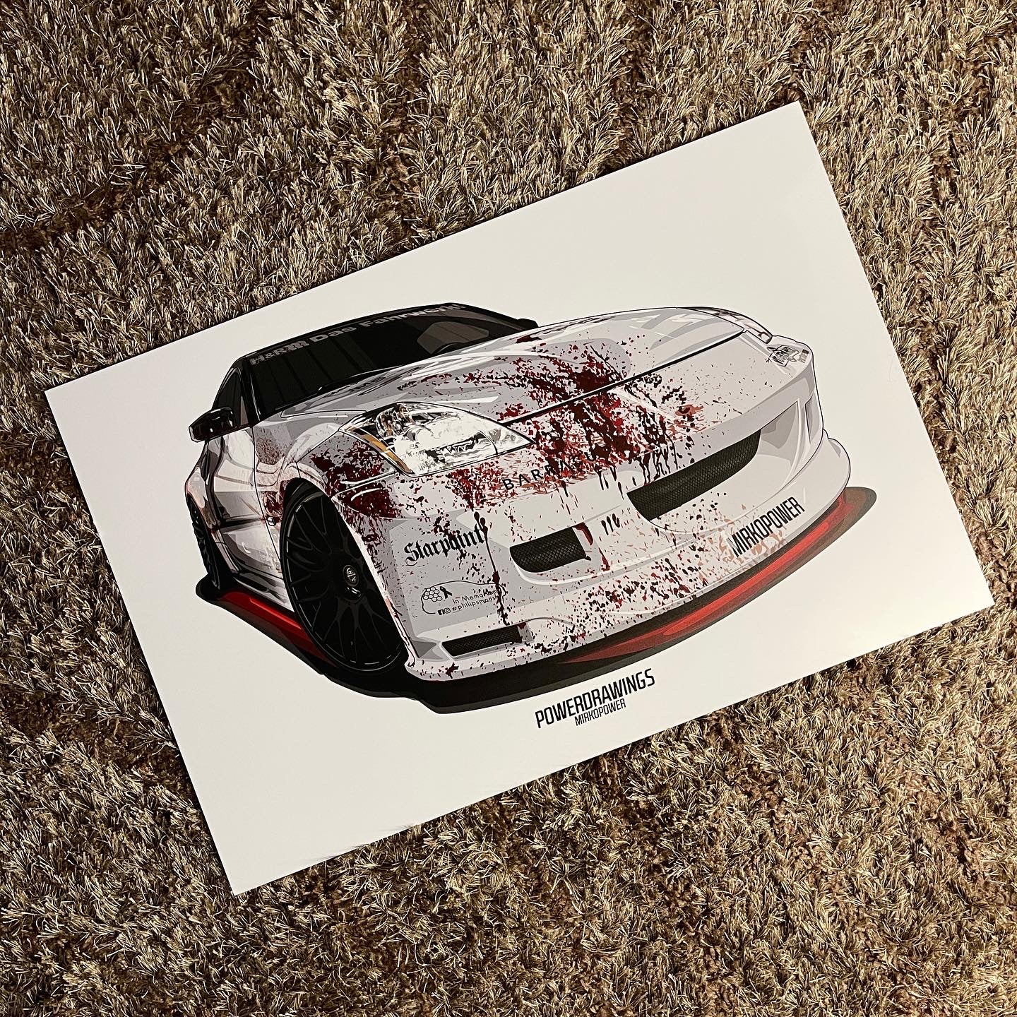 POWERDRAWING Aluminium-Platte