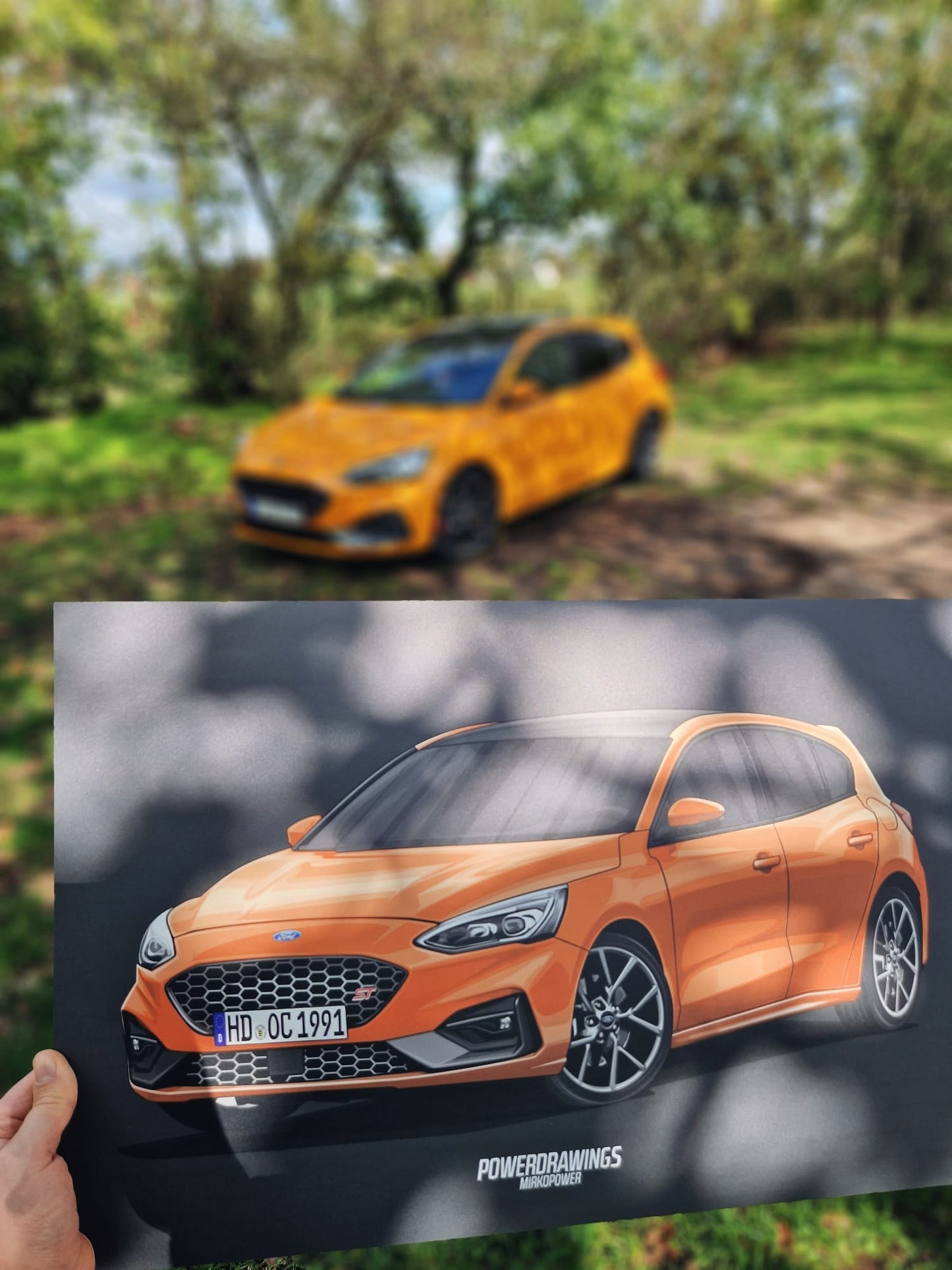 POWERDRAWING Aluminium-Platte