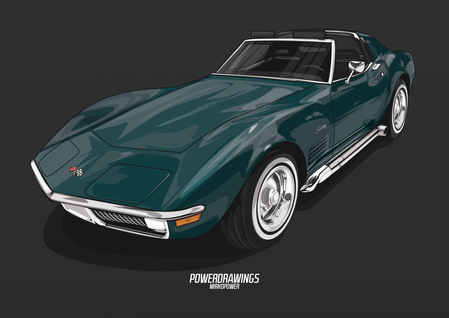 Corvette C3 StingRay Green