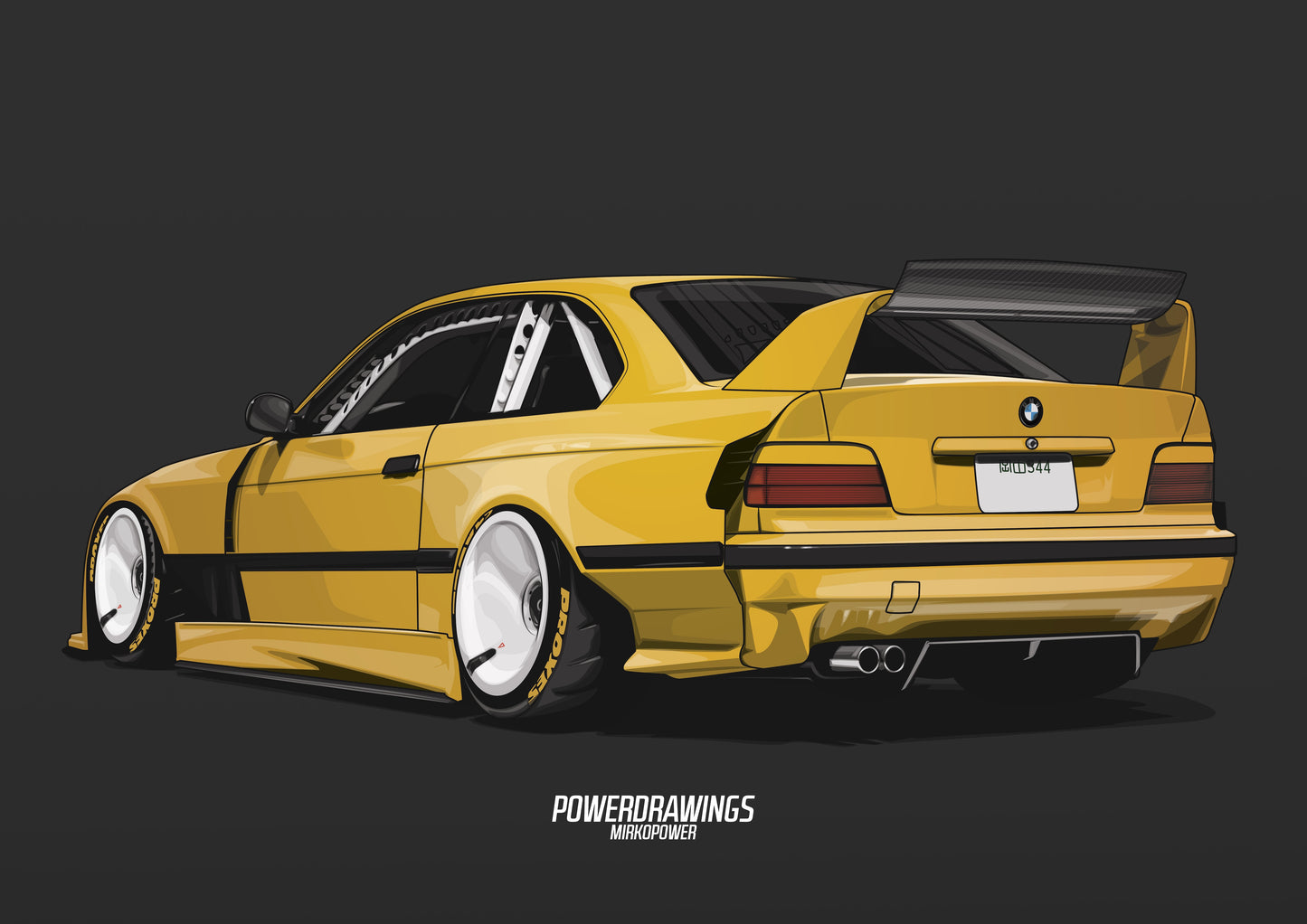 E36 M3 LTO Yellow