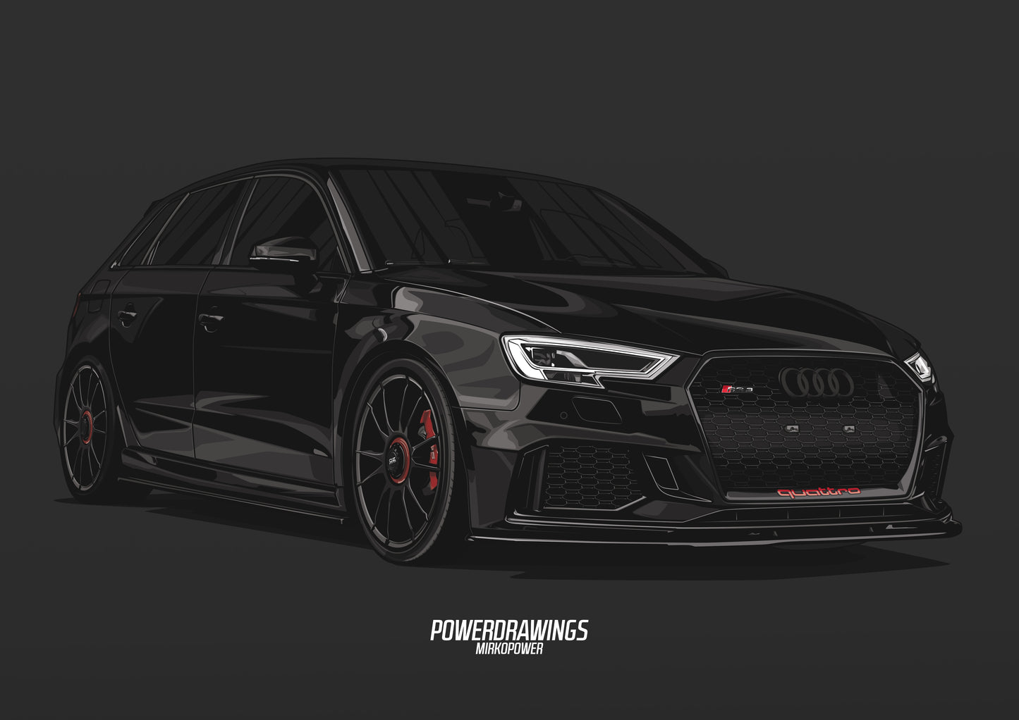 RS3 8V Black
