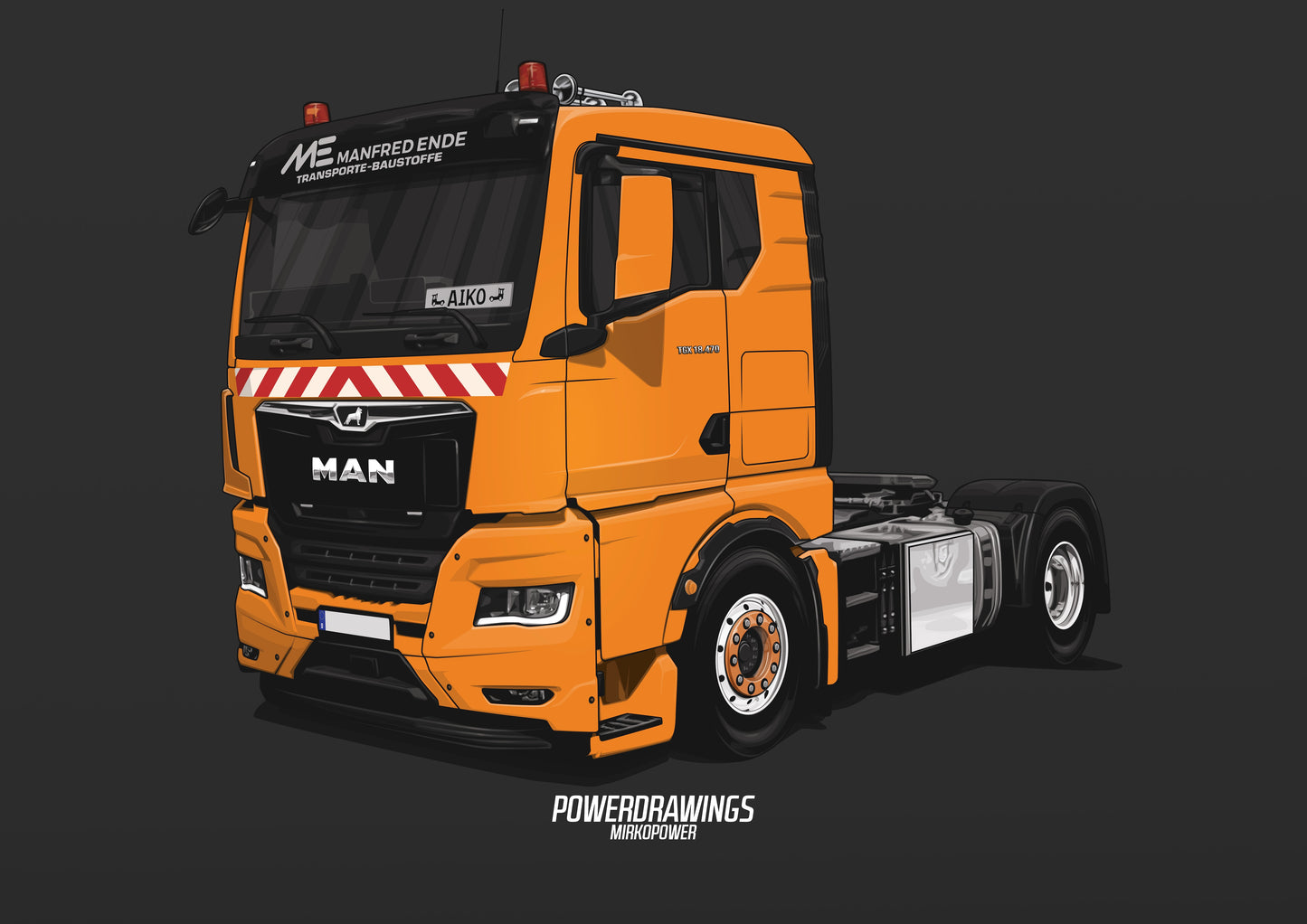 MAN TGX 18 470 Orange
