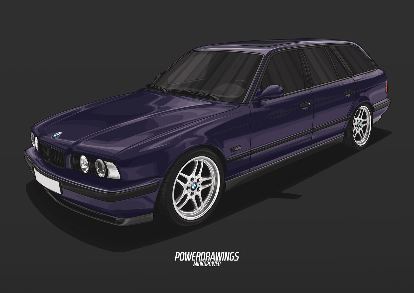 E34 Touring Purple