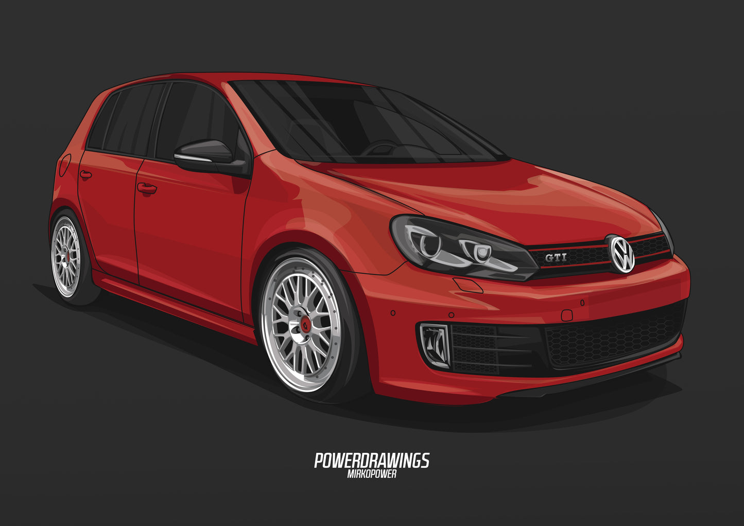Golf MK6 GTI Red