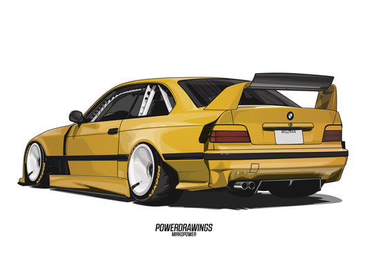E36 M3 LTO Yellow