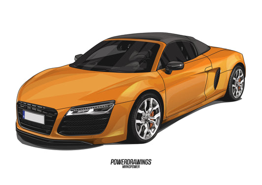R8 Spyder V10 Orange