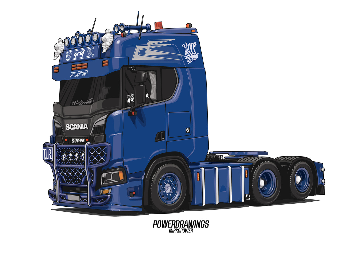Scania Super V8 Blue