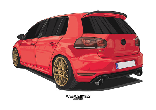 Golf MK6 GTI Red
