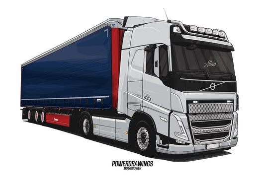 Volvo FH 500 Silver Blue