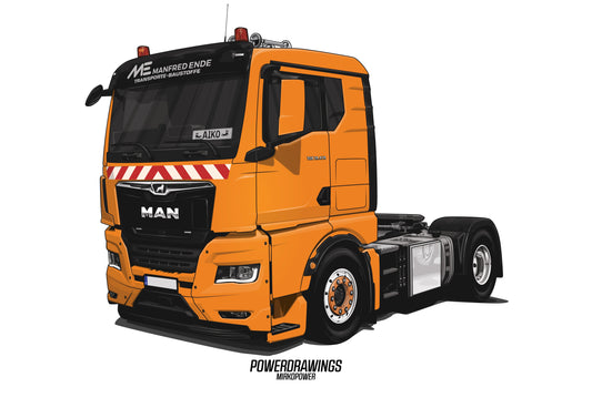 MAN TGX 18 470 Orange