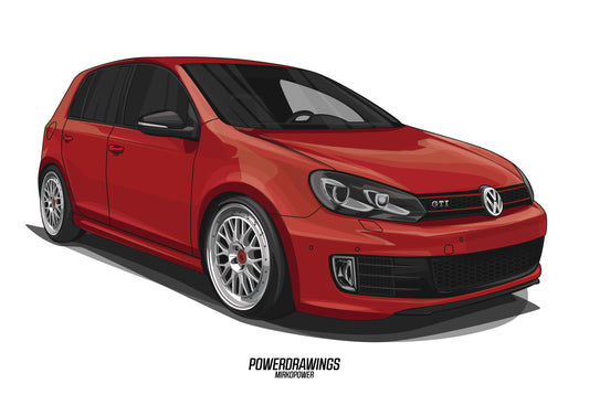 Golf MK6 GTI Red