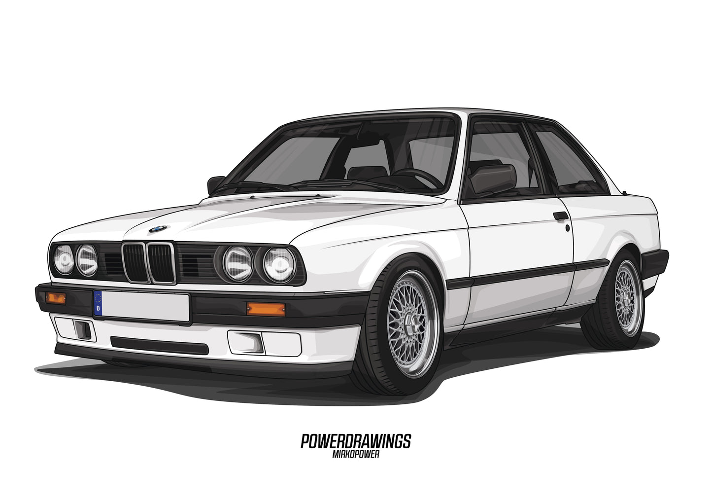 E30 White 325i