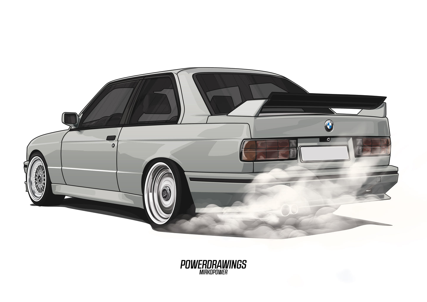E30 M3 Burnout