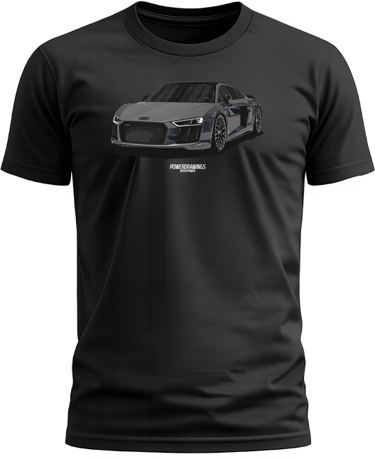 R8 V10 Performance Grey T-Shirt