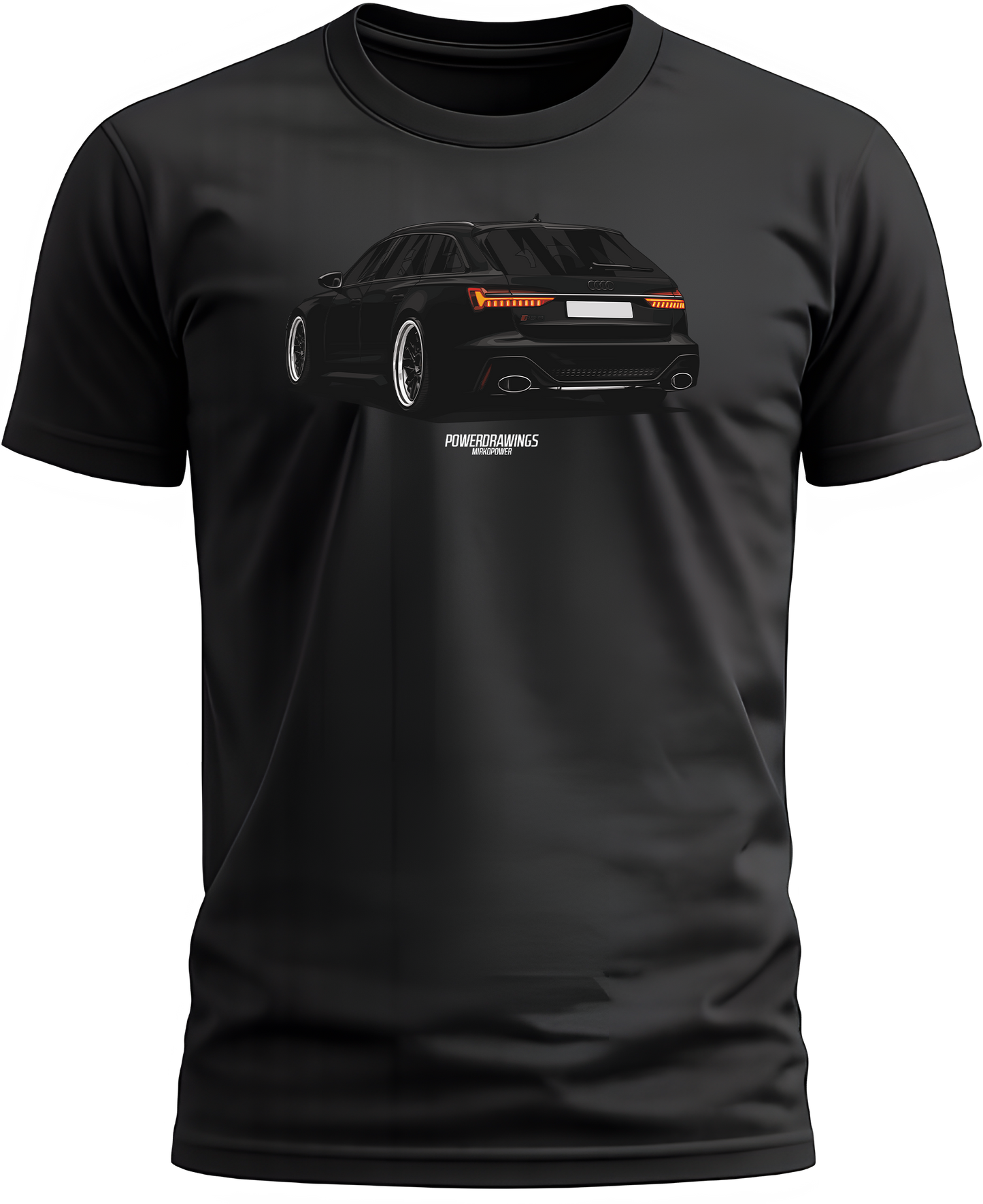 RS6 Avant C8 Black Vossen T-Shirt