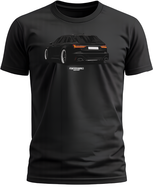 RS6 Avant C8 Black Vossen T-Shirt