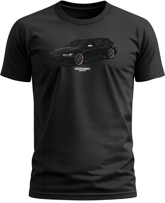 RS6 Avant C8 Black T-Shirt