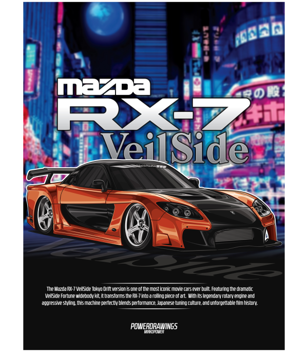 RX-7 VeilSide Artwork T-Shirt
